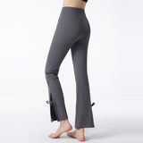 Yoga bottoms, 4 colors to choose from, high waist, elastic waist, hip lift, ribbon, quick drying, sweat absorbent, breathable, sports, fitness, slimming, pretty, sexy, daily fashion, this season's trend, charming, luxurious, S~XL 