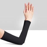 Arm cover, UV protection, cools to -5℃ in just 10 minutes, UPF50+, cool to the touch, long length, cool, driving gloves, fingerless, for summer, UV protection, cool, outdoor, camping, gardening 