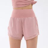 Shorts, Yoga Bottoms, Solid Color, 5 Colors to Choose From, Lightweight, Sporty, Excellent Texture, High Waist, Charming, S~XL 