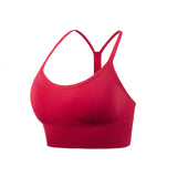 Bra Top, Yoga Top, With Cups, Y-Shaped Bra Top, No Wires, Simple, Daily, U-Neck, Solid Color, 6 Colors, Breathable, Sweat Wicking, Quick Drying, Fitness, Pad, Enhances, Durable, Running, Elastic, Backless, Pilates, S-XXL 