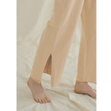 ジョガーパンツ ヨガパンツ ガウチョパンツ ポケット付き ゆったり ハイウエスト 吸汗速乾 リボン サイドスリット 柔らかく カジュアル 全4色 ダンス スポーツ ピラティス ランニング S-L