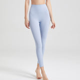 レギンス ヨガボトムス シンプル 合わせやすい 無地 ハイウエスト 通気性 速乾 スポーツ お腹カバー フィットネス 吸汗 ヒップリフト 強い弾力性 足首丈 9色選択可 S-XXXL