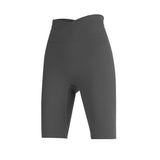 ヨガボトムス ショートパンツ  6色選択可  ハイウエスト 切り替え ウエストゴム ヒップリフト お腹カバー 通気性 吸汗 速乾 スポーツ デザイン感 着痩せ スリム チャーミング トレンド 激安 S~XL