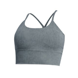 Yoga tops, bra tops, U-neck, pads, no wires, 5 colors to choose from, sports, breathable, open back, super flattering, stylish design, slim, sexy, mature and cute❀✿❀, trendy, stylish, luxurious, S~XL 