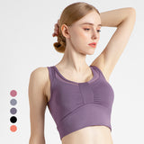 Yoga tops, bra tops, U-neck, 5 colors to choose from, lightweight, fitness, sports, breathable, quick-drying, sweat-absorbing, tulle, non-wired, full of character♪ Sweet, retro, cute, luxurious, very popular, S~XXL