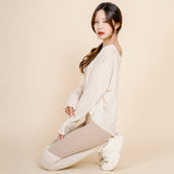 トップス ヨガウェア バックスリット ホットヨガ フィットネス おしゃれ ロング 体型カバー  吸汗速乾 薄手 ピラティス ボートネック 長袖 無地 3色選択可 F