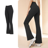 Flared pants, beautiful buttocks, hip lift, slimming, high waist, slim legs, yoga pants, slimming, large size, 3 colors, ankle length, jogger pants, gaucho pants, sports, fitness, running, stretch, sweat absorbing, quick drying, S-XXL