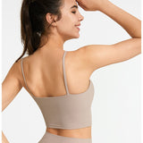 Bra top, yoga top, 5 colors, flattering, solid color, elastic, breathable, fashionable, cute, stylish, sports, women's, S~XL