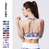 Yoga tops, bra tops, U-neck, print, 12 colors to choose from, color scheme, non-wired, padded, breathable, quick-drying, sweat-absorbing, elegant✿, sweet, mature and cute❀✿❀, sexy, stylish, S~XL