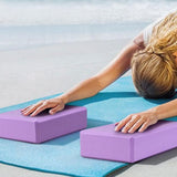 Yoga Block, Pilates, Yoga Pillow, Lightweight, Fitness, Exercise, Yoga Goods, EVA, Auxiliary, Support, Portable, Stable, Elastic, Stretch Block, Durable, Poses, 4 Colors Available 