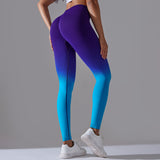 Yoga leggings, beautiful buttocks, hip-up, gradation, compression, seamless, quick-drying, high waist, cute, slimming, breathable, sexy, ankle length, 10 colors available, slimming tights, slimming legs, sports, fitness, Pilates, running, SL 