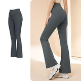 Flared pants, beautiful buttocks, hip lift, slimming, high waist, slim legs, yoga pants, slimming, large size, 3 colors, ankle length, jogger pants, gaucho pants, sports, fitness, running, stretch, sweat absorbing, quick drying, S-XXL